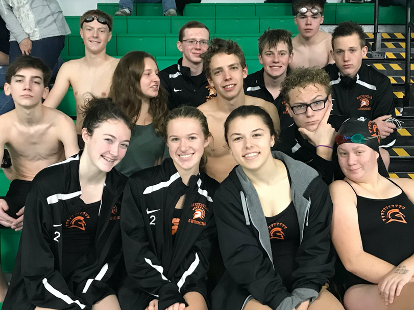 swim team of boys and girls